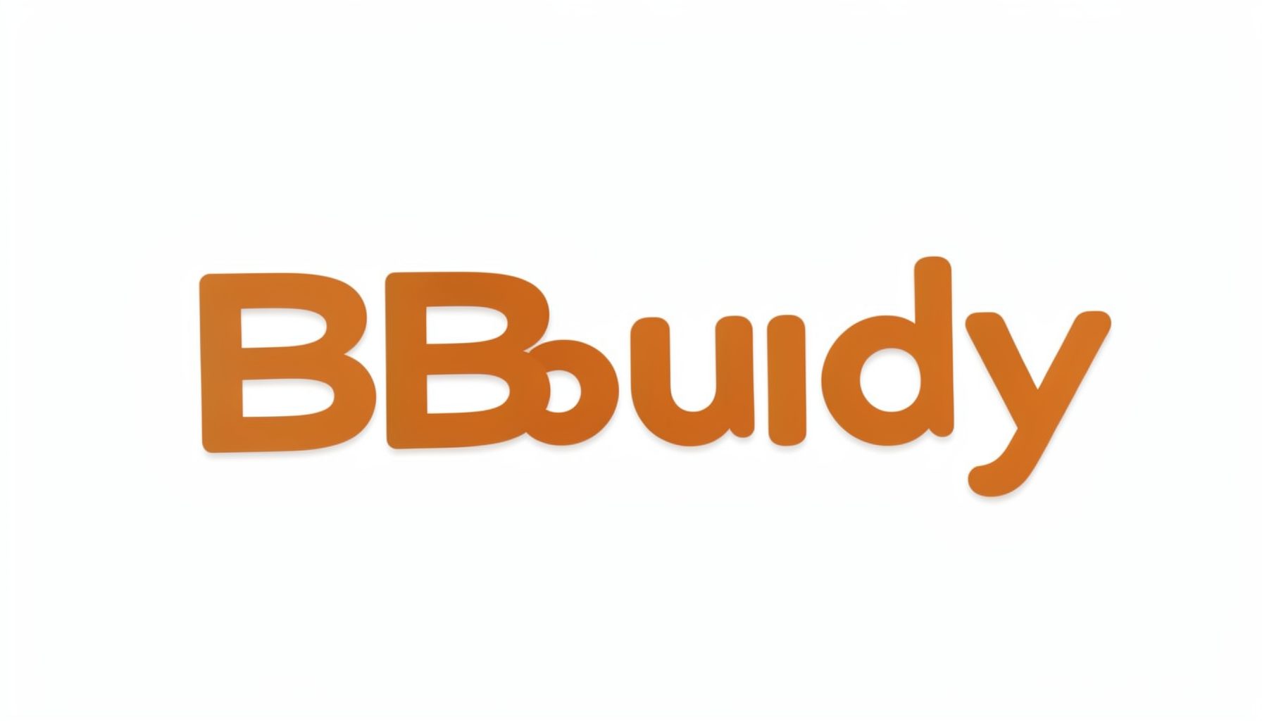 HypoBuddy logo — a warm, friendly wordmark in earthy orange tones on a white background