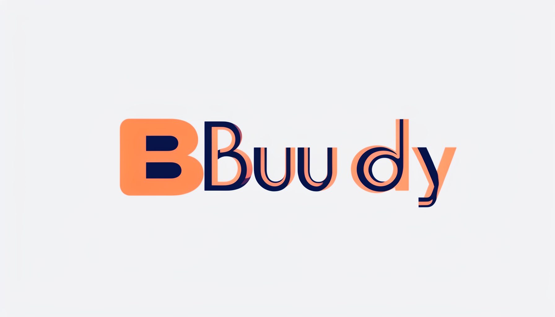 HypoBuddy logo in warm coral and navy